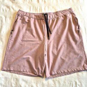 FLX Women's size 3X tall light purple athletic shorts, 2 zippered pockets VGUC